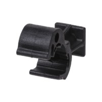 Держатель для гориз. и верт. поверхностей полимерный фиксатор с защелкой для прута Ø8-10мм высота 25мм гор. цинк. TDM