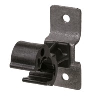 Держатель для гориз. и верт. поверхностей полимерный фиксатор с защелкой для прута Ø8-10мм высота 45мм гор. цинк. TDM