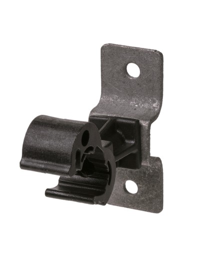 Держатель для гориз. и верт. поверхностей полимерный фиксатор с защелкой для прута Ø8-10мм высота со шпилькой 100мм гор. цинк. TDM