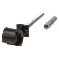 Держатель шпилька-саморез длина 120мм полимерный фиксатор с защелкой для прута Ø8-10мм гор. цинк. TDM