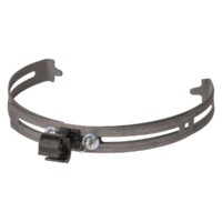 Держатель регулируемый для круглого конька Ø130-240мм полимерный фиксатор с защелкой для прута Ø8-10мм термодиффузия TDM