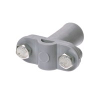 Держатель для гориз. и верт. поверхностей полимерный 2-х болтовой высота 45мм для прута Ø6-10мм TDM