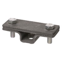 Держатель фасадный 2-х болтовый с контактной пластиной для полосы шириной 20-40мм гор. цинк. TDM