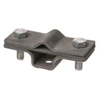 Держатель фасадный 2-х болтовый с контактной пластиной для прута Ø6-10мм гор. цинк. TDM