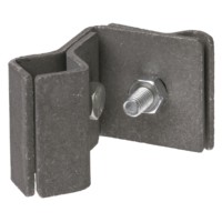 Держатель фальцевый стальной зажим 45х60мм для прута Ø6-10мм гор.цинк TDM