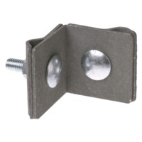 Держатель фальцевый стальной зажим 45х45мм для прута Ø6-10мм гор. цинк. TDM