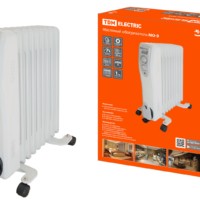 Масляный обогреватель МО-9 2000Вт 9 секций регул. мощн. (700/1300/2000Вт) термостат TDM