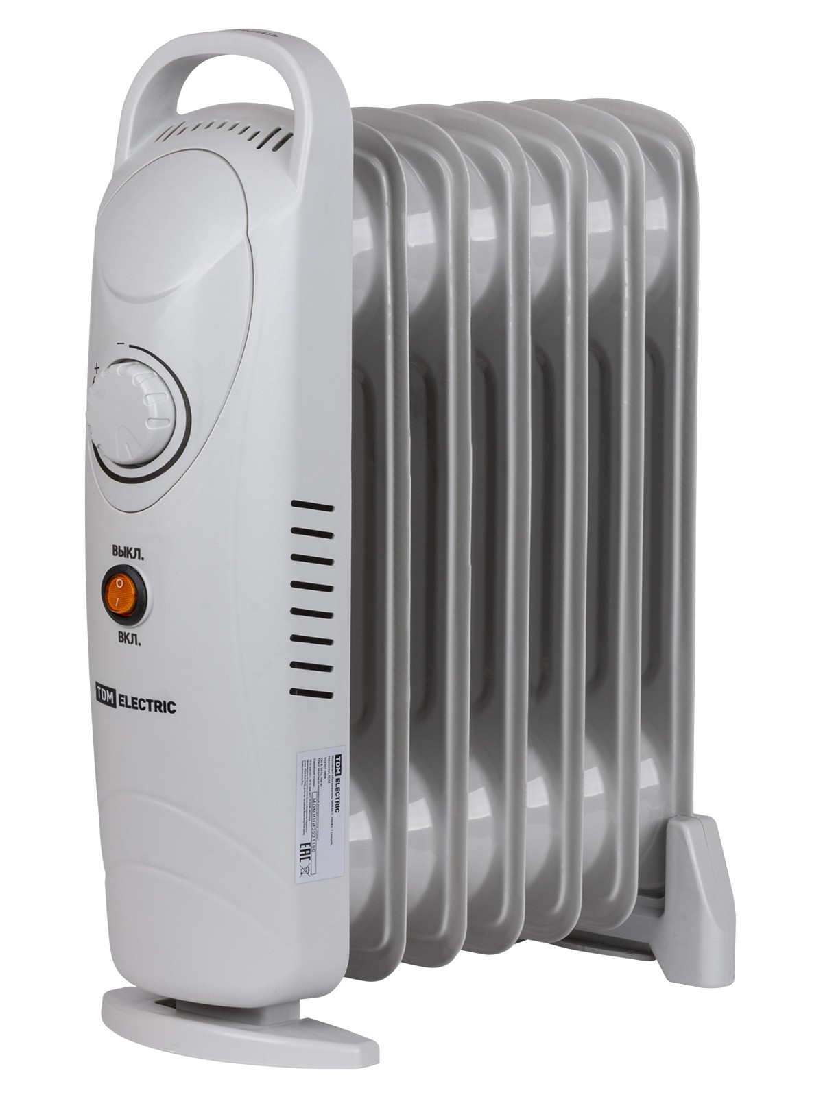 Масляный обогреватель МИНИ-7 700Вт 7 секций термостат TDM — изображение 2