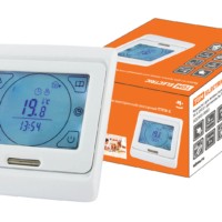 Термостат для теплых полов электронный сенсорный ТТПЭ-2 16А 250В с датчиком 3м TDM