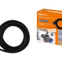 Кабель греющий саморегулирующийся Стоплёд НСК30-В с вилкой в трубу (30м/300Вт) TDM