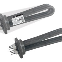 ТЭНБ-9,0кВт, вода (P), 220В (ТЭН-80, В, 13, 3,0кВт), уст.длина 400 мм, фланец G2,5, угл. сталь, TDM