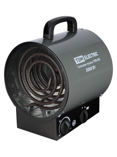 Тепловая пушка ТПК-БО 3кВт круглый корпус терморегулятор TDM — изображение 2