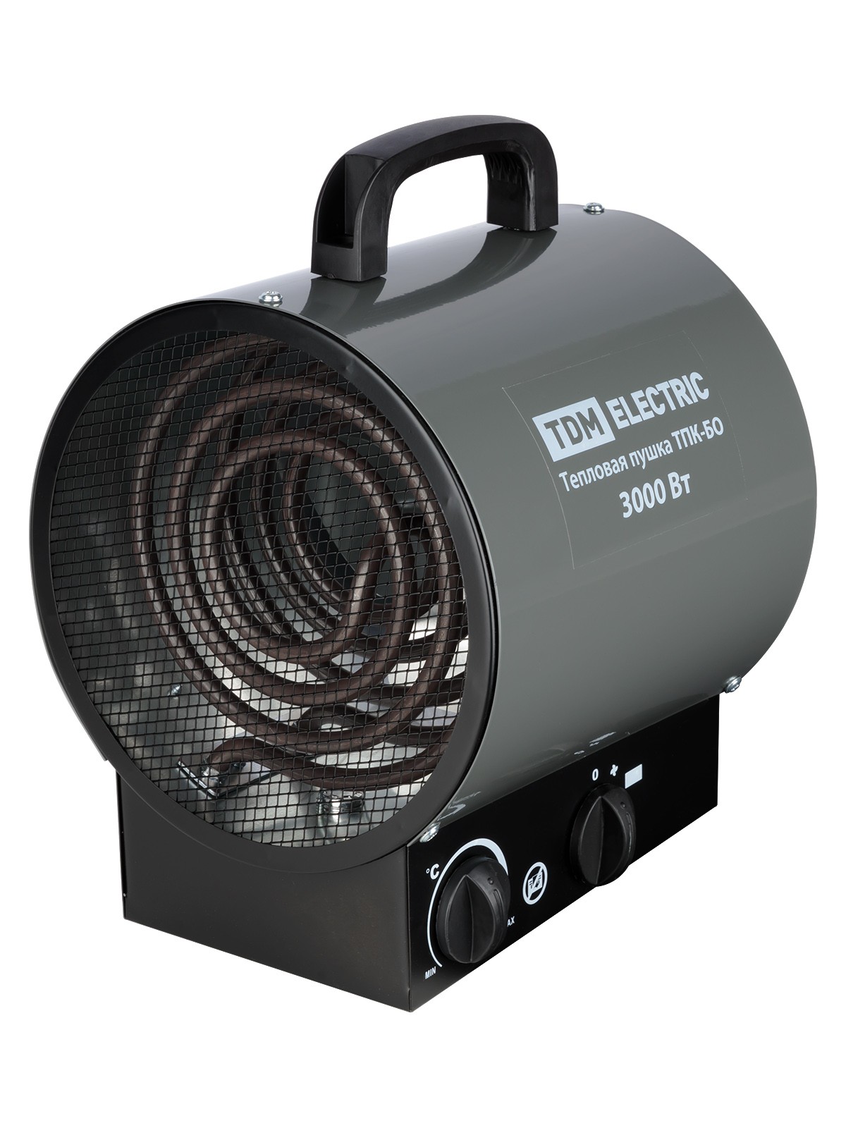 Тепловая пушка ТПК-БО 3кВт круглый корпус терморегулятор TDM — изображение 2
