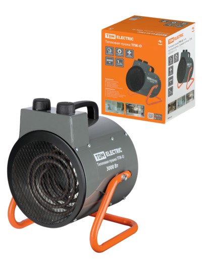 Тепловая пушка ТПК-О 3кВт круглый корпус терморегулятор TDM