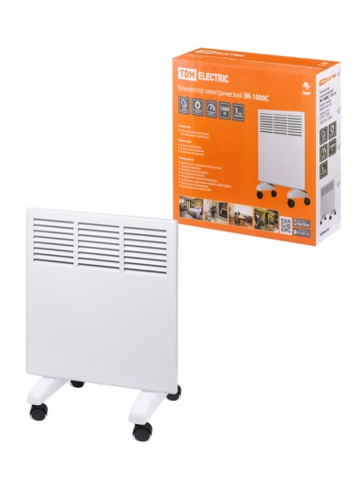 Конвектор электрический ЭК-1000С 1000Вт регул. мощн. (500/1000Вт) термостат СТИЧ TDM