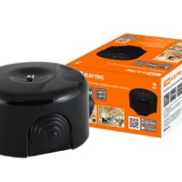 Коробка КМЭР фарфоровая d7,8х4,5см черная TDM SQ2802-0014