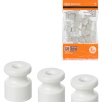 Изолятор пластиковый белый 10шт/уп TDM