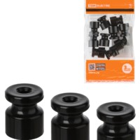 Изолятор пластиковый черный 10шт/уп TDM