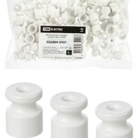 Изолятор пластиковый белый 100шт/уп TDM