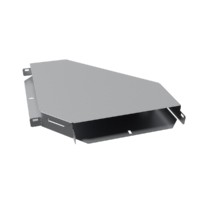 Поворот на 90 град. горизонтальный 50х300мм TDM