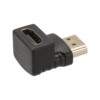 Переходник "АВП 4" штекер HDMI - гнездо HDMI угловой на 90 градусов позолоченные контакты TDM