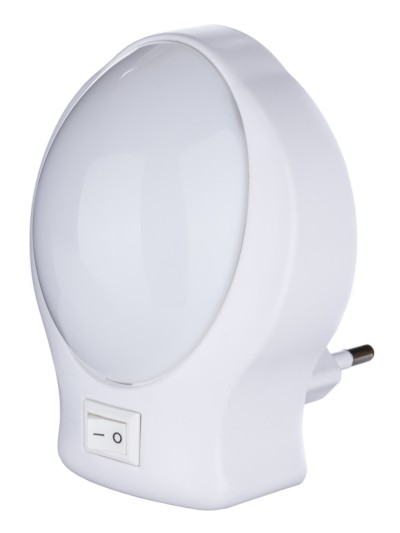 Ночник “Овал” с выключателем, белый, 0,5 Вт, 220 В TDM