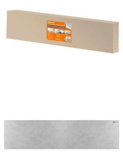 Энергосберегающий обогреватель ЭКО-500 керамика 0,5кВт 30х120х4,5 см серый TDM