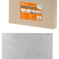 Энергосберегающий обогреватель ЭКО-300 керамика 0,3кВт 40х60х4,5 см серый TDM