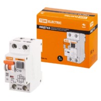 Выключатель АВДТ 63 2Р(1Р+N) C10 30мА 6кА тип А TDM