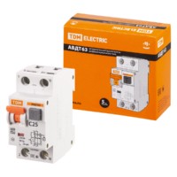 Выключатель АВДТ 63 2Р(1Р+N) C25 30мА 6кА тип А TDM