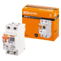 Выключатель АВДТ 63 2Р(1Р+N) C50 100мА 6кА тип А TDM