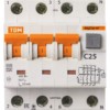 Выключатель АВДТ 63 4P(3Р+N C25 30мА 6кА тип А TDM