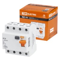 Устройство защитного отключения ВД1-63 4Р 63А 500мА TDM