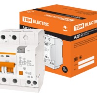 Диф.автомат АД12 2Р 16А 100мА TDM