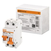 Выключатель ВА с механической блокировкой (байпас) 1Р+1Р 50А 4,5кА х-ка C TDM