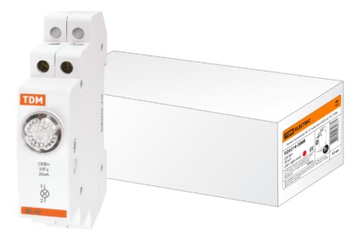 Лампа сигнальная ЛС 47 красная LED AC/DC TDM