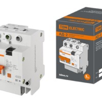 Дифференциальный автомат АД-2 2Р, C25, 30 мА, 4,5 кА, тип АС, TDM