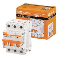 Авт. выкл. ВА47-60 3Р 63А 6кА х-ка D TDM