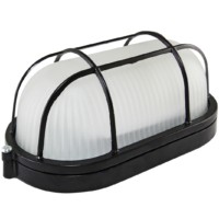 Светильник НПБ1402 черный/овал с реш. 60Вт IP54 TDM