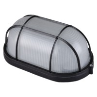 Светильник НПБ1202 черный/овал с реш. 100Вт IP54 TDM