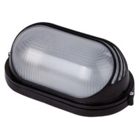 Светильник НПБ1207 черный/овал ресничка 100Вт IP54 TDM