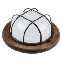 Светильник НПБ1302 венге круг с реш. 60Вт IP54 TDM