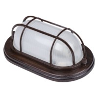 Светильник НПБ1402 венге овал с реш. 60Вт IP54 TDM