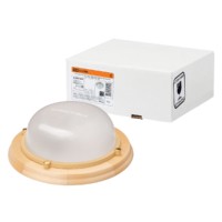 Светильник для саун “Терма” НББ 03-60-013 корпус дер.липа круг, до +140°C, 60 Вт, IP65 TDM