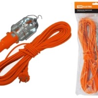 Светильник переносной УП-2Р круглая вилка 2Р/5метров TDM