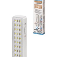 Светильник светодиодный аккумуляторный СБА 30 LED, DC, Li-ion 3,7 В 1 А*ч, 3-5 ч, пластик, Народный