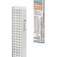 Светильник светодиодный аккумуляторный СБА 60 LED, DC, Li-ion 3,7 В 1,5 А*ч, 3-5 ч,пластик, Народный