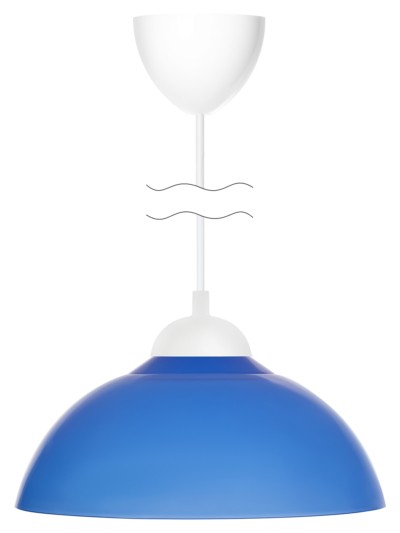 Светильник НСБ 1122/1 "Home mini" 15 Вт, Е27, синий, шнур белый TDM — изображение 2