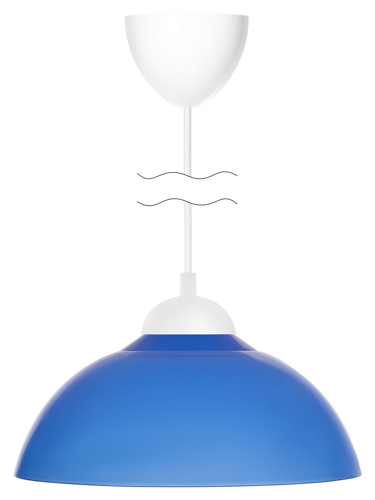 Светильник НСБ 1122/1 "Home mini" 15 Вт, Е27, синий, шнур белый TDM — изображение 2