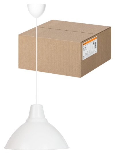 Светильник НСБ 2537/1 “Steel” 40 Вт, E27, опал, шнур белый TDM